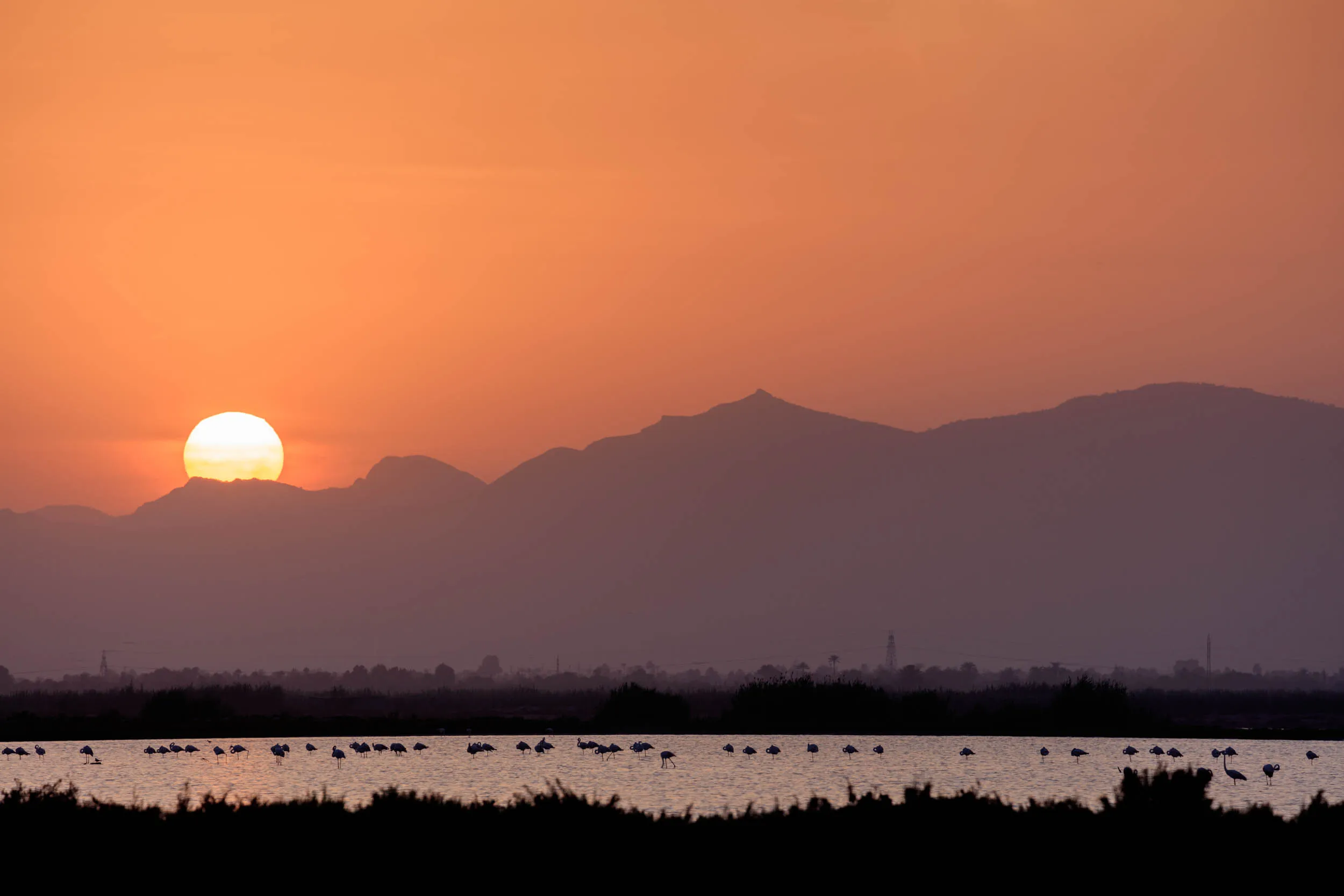 Mountain silhouette golden hour golden hour landscape in Spain